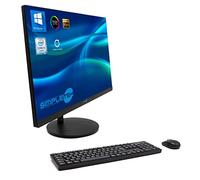 SIMPLETEK All in One AiO 24" FHD Core i5 hasta 3.1GHz Windows 10 8GB RAM 240GB SSD | Base Carga Inalámbrica LED RGB Kit Ratón Teclado Webcam PopUp Altavoces Estéreo integrados PC Ordenador Casa