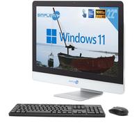 SIMPLETEK All in One AiO Touch Screen | 22" Full HD Core i7 2600ST 2.8GHz Windows 11 Pro | 8GB RAM SSD 120GB | Webcam Pantalla táctil Speaker internos + Ratón y teclado inalámbrico | Ordenador de