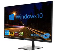 SIMPLETEK - All in One i5 10ª Gen AiO 27" 2K Windows 10 Pro 32GB RAM SSD 2TB con GPU GTX1650 4GB WiFi6 + BT 5.2 + Webcam | Ideal para edición/juegos
