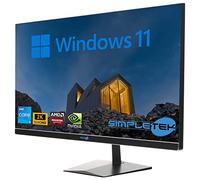 SIMPLETEK - All in One i5 10ª Gen AiO 27" 2K Windows 11 Pro 32GB RAM SSD 2TB con GPU GTX1650 4GB WiFi6 + BT 5.2 + Webcam | Ideal para edición/juegos