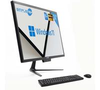 SIMPLETEK - All-in-One i5 24" 16GB 2TB Full HD Windows 11 Pro con kit ratón y teclado inalámbrico | Wifi + Bluetooth | Webcam integrada