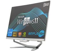 SIMPLETEK - All in One i7 10ª Gen AiO 24" Windows 11 Pro 64GB RAM SSD 4TB con GPU GTX1660 6GB WiFi6 + BT 5.2 + Webcam | Ideal para edición/juegos