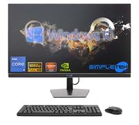 SIMPLETEK - All in One i9 10° Gen AiO 27" Windows 10 Pro 16GB RAM SSD 960GB con GPU RX550 4GB WiFi6 + BT 5.2 + Webcam | Ideal para edición/juegos