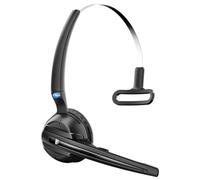 SIMPLETEK - Auriculares DECT inalámbricos con base, micrófono con cancelación de ruido, compatible con teléfonos fijos y softphone a través de USB, cable RJ9 y fuente de alimentación del Reino Unido