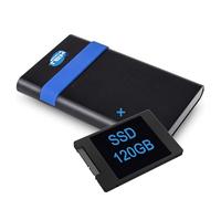 SIMPLETEK - Disco duro SSD 120 GB SATA III + Caja externa de 2,5" USB 3.2 Gen1, GS-15U3, cable 20 cm, 6 Gbps