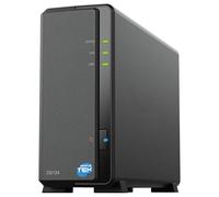 SIMPLETEK - Dispositivo de almacenamiento de red NAS de 1 bahía con HDD/SSD SATA de 3,5" o 2,5", Gigabit Ethernet, 1 GB RAM, USB 3.2, color negro