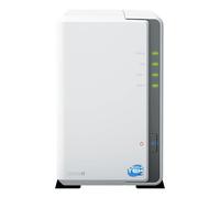 SIMPLETEK - Dispositivo de almacenamiento en red NAS de 2 bahías con doble ranura HDD/SSD SATA, Ethernet LAN Gigabit, compatible - Color blanco