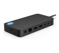 SIMPLETEK - Estación de acoplamiento Thunderbolt 165W con fuente de alimentación incluida - 3x USB-C, 3x USB-A, RJ-45, Jack Audio, compatible con Microsoft Surface Pro