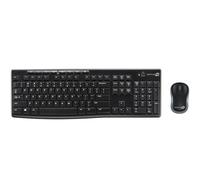 SIMPLETEK - Kit de teclado y ratón óptico inalámbrico | Teclado inglés UK QWERTY | Anti-salpicaduras, 10 m alcance 2,4 GHz