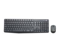 SIMPLETEK - Kit Teclado y Ratón Óptico Inalámbrico | Teclado Alemán DE QWERTZ | Teclas Silenciosas, 10 m 2.4 GHz, Anti-salpicaduras, Plug & Play