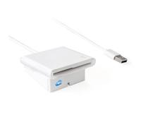 SIMPLETEK - Lector de Smart Card Con Stand Integrado Cableado Usb-A Blanco