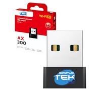 SIMPLETEK - Memoria USB Wi-Fi 6 AX300 Mini Nano - Adaptador inalámbrico AX Ultra Rápido para Windows y Linux