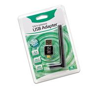 SIMPLETEK - Memoria USB WiFi inalámbrica de 300 Mbps para ordenadores de sobremesa y portátiles Windows XP/Vista/7/10/11 Linux adaptador WiFi 2,4 GHz