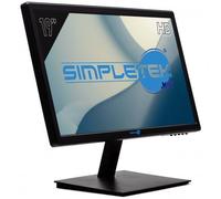 SIMPLETEK - Monitor 19" HD Panel TN WLED 16:9 VESA 75x75mm Speaker integrados HDMI VGA Audio in 3,5mm | Pantalla PC Ordenador Consola Oficina Casa Escuela