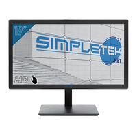 SIMPLETEK Monitor 19" HD+ Touchscreen Speaker integrados HDMI VGA Audio in Jack 3,5 mm Conexión a pared VESA 75 mm Panel TN WLED | Casa Oficina Trabajo
