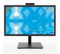 SIMPLETEK - Monitor 19" HD+ Webcam integrada Altavoz integrado HDMI VGA Audio en Jack 3,5 mm Conexión a pared VESA 75 mm Panel TN WLED | Casa Oficina Trabajo