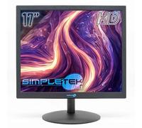 SIMPLETEK - Monitor de 17 Pulgadas | Resolución HD Formato 4:3 Pantalla HDMI VGA Speaker Integrados, Ideal para Altavoces DVR Sistemas de Seguridad