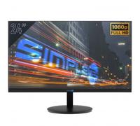 Simpletek Monitor de 24" Full HD Altavoces integrados Panel IPS WLED | VESA 75x75 mm HDMI VGA Audio-in 3,5mm | Oficina Casa Escuela
