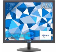 SIMPLETEK - Monitor HD 17" 4:3 5:4 | HDMI VGA | Altavoces integrados | VESA 75x75mm | Ideal para cajas DVR Sistemas de Seguridad Oficinas