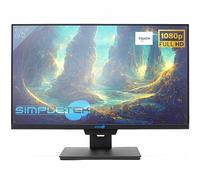 SIMPLETEK - Monitor táctil de 1080p de 24" | Webcam, micrófono y altavoz integrados | Pantalla táctil Full HD | HDMI VGA Windows/MacOS/Linux