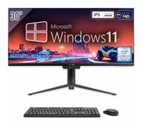 SIMPLETEK Ordenador todo en uno de 30" 2K IPS UltraWide Core i5 8° Gen Windows 11 | 8GB RAM SSD 240GB | Webcam Integrada 5 MegaPixel PC Todo en Uno HDMI WiFi6