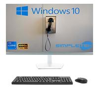 SIMPLETEK - PC All in One 24" FHD Core i7 hasta 3.60GHz Windows 10 | 8GB RAM SSD 120GB | Webcam integrada HDMI - Ratón y teclado incluidos