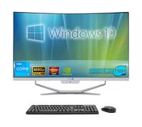 SIMPLETEK - PC All in One 27" Curvo Windows 10 | Procesador Core i3 12°Gen | 16GB RAM DDR4 SSD 480GB