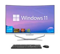 SIMPLETEK - PC All in One con pantalla curva de 27 pulgadas, Core i3, tarjeta gráfica RX550, 4 GB, Windows 11, 16 GB de RAM, SSD de 960 GB | Trabajo, Gaming