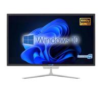 SIMPLETEK PC All in One Core i5 hasta 3.20 GHz 16 GB RAM SSD 240 GB Windows 10 Pro | Pantalla 24" FHD Webcam integrada WiFi BT LAN HDMI | Ordenador fijo Casa Oficina Escuela Trabajo