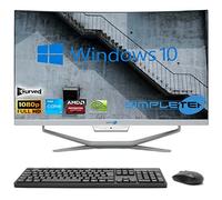 SIMPLETEK - PC All in One Display 24" Curvo Core i3 Windows 10 | 16GB RAM SSD 480GB | Trabajo, Entretenimiento