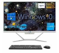 SIMPLETEK - PC All in One Touch 24" | Core i3 | Windows 10 Pro | 4GB RAM SSD 120GB | Webcam 2K | Pantalla táctil
