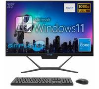 SIMPLETEK - PC todo en uno | 6ª generación Intel Core i5 | Windows 11 Pro | 16 GB SSD RAM 480 GB | Cámara web integrada 2K | Pantalla táctil | BT 5.2