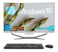 SIMPLETEK - PC todo en uno con pantalla curva de 24" Core i5 | Tarjeta de vídeo nVidia GT710 de 2 GB | Windows 10 | 16GB RAM SSD 480GB | Ideal para oficina, escuela, hogar