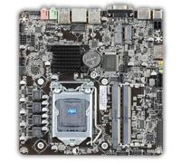 SIMPLETEK - Placa base Mini-ITX H61 | Soporte CPU Intel 2nd/3rd Gen - 2x DDR3 | mSATA | Específica para All in one/HTPC