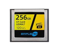 SIMPLETEK - Tarjeta de memoria CF65-256 Compact Flash (CF) de 256 GB - Tarjeta de memoria UDMA7, 120 MB/s, para vídeo FHD y fotografía (Master Pro)