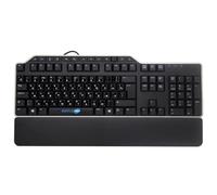 SIMPLETEK - Teclado multimedia USB - Pegatinas QWERTY RU (ruso) preaplicadas - Teclas de volumen y teclas de acceso directo - Hub USB de 2 puertos - KB522