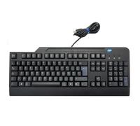 SIMPLETEK - Teclado Preferred Pro SK-8825 - Diseño francés AZERTY | Cable USB tipo A | Estándar Full | Negro