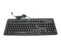 SIMPLETEK - Teclado USB con cable, 104 teclas, disposición AZERTY francés compatible KU-1156 (672647-053), Plug & Play