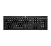 SIMPLETEK - Teclado USB con cable con disposición QWERTY internacional (EE.UU.), tamaño completo, teclas silenciosas, cable largo