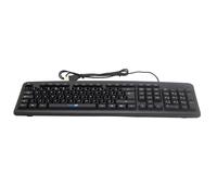 SIMPLETEK - Teclado USB con cable universal con kit de pegatinas para disposición INGLÉS UK (QWERTY) - Diseño estándar - Plug & Play