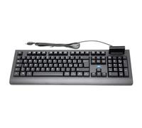 SIMPLETEK - Teclado USB con lector de tarjetas inteligentes CNS integrado - QWERTY italiano IT - para tarjeta sanitaria