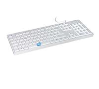 SIMPLETEK - Teclado USB Plg&Play Windows y MacOS | Perfecto para la oficina y el hogar | Diseño italiano, blanco