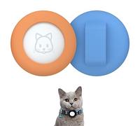 SimpleThings 2022 Funda Protectora de Silicona Compatible con Apple AirTag - 2 Fundas Impermeables para Mascotas, Diseñada para la Seguridad y el Estilo