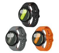 SimpleThings Brazalete deportivo de silicona para Galaxy Watch 7 40 mm 44 mm, pulsera ajustable para Samsung Galaxy Watch 6/5/4/6 Classic/4 Classic/5 Pro Work Out hombres mujeres