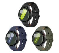 SimpleThings Brazalete deportivo de silicona para Galaxy Watch 7 40 mm 44 mm, pulsera ajustable para Samsung Galaxy Watch 6/5/4/6 Classic/4 Classic/5 Pro Work Out hombres mujeres