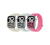 SimpleThings Correa de nylon Sport Loop compatible con Apple Watch, 46 mm, 45 mm, 44 mm, 42 mm, 41 mm, 40 mm, 38 mm, pulsera deportiva para iWatch Serie 11 10 9 8 7 6 5 4 3 2 1 SE, para mujer y hombre