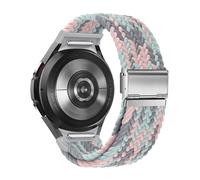 SimpleThings One-Click No Gap Pulsera trenzada compatible con Samsung Galaxy Watch 7/6/5/4 (40 mm 44 mm)/5 pro 45 mm/6 4 Classic (47 mm 43 mm/42 mm 46 mm) para hombres y mujeres