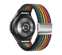 SimpleThings One-Click No Gap Pulsera trenzada compatible con Samsung Galaxy Watch 7/6/5/4 (40 mm 44 mm)/5 pro 45 mm/6 4 Classic (47 mm 43 mm/42 mm 46 mm) para hombres y mujeres