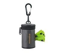 simpletome Dispensador de Bolsas para Perros para correa Impermeable 1680D Oxford Cremallera YKK (Gris)
