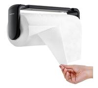 simpletome Portarrollos para Papel De Cocina UNA Mano DESGARRO Brazo De Tensión Adaptativo Longitud Ajustable 9,4-11 pulgadas/24-28cm (Negro)